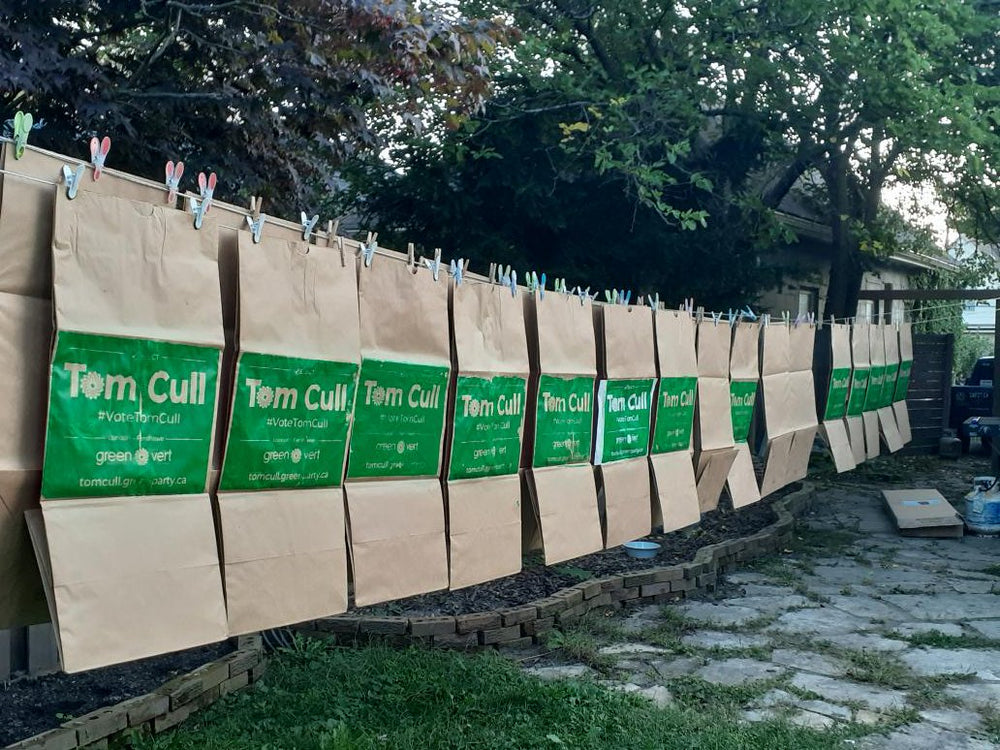 ♻️ Green Shoutout: Tom Cull's Genius Eco-Friendly Political Election Signs!
