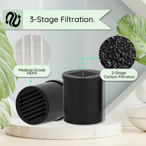 Eco Four Twenty Set of 2 Black Replacement Filters For Personal Air Filter
